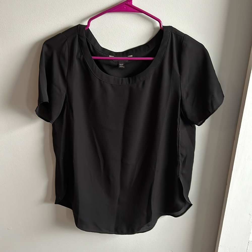 Banana Republic Black Sheer Blouse